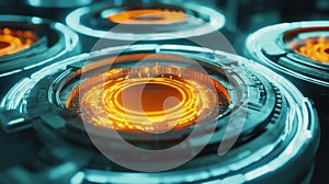 Futuristic Concept of Bioengineered Fat Cells in Sci-Fi Design