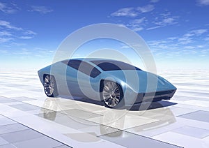 Futuristic concept car prototype