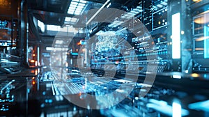 Futuristic conceptual images showcasing cutting-edge technology and innovation,