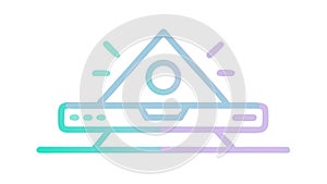 Futuristic Control Console: Advanced Interface Tech, vector design Generative AI