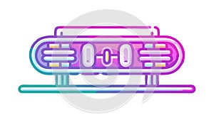 Futuristic control panel: advanced data interface, tech, and UI UX design, vector design Generative AI