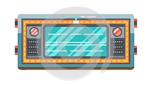 Futuristic Control Panel, Advanced Electronic Interface, vector design Generative AI