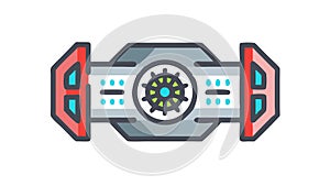 Futuristic Control Panel. Advanced Technology Command Center, vector design Generative AI