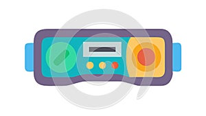 Futuristic Control Panel, Advanced Technology, vector design Generative AI