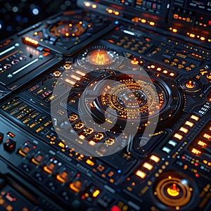 Futuristic Control Panel