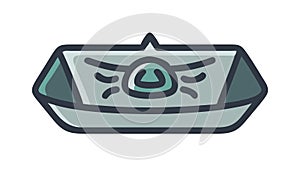 Futuristic Control Panel Dashboard Vector, vector design Generative AI