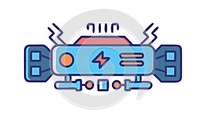 Futuristic Control Panel with Indicators, vector design Generative AI