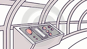 Futuristic Control Panel Interface, Advanced Technology, vector design Generative AI