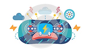 Futuristic Control Panel UI Interface Technology Vector, vector design Generative AI