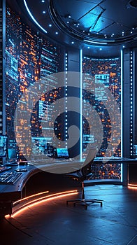 Future Technology Sense Server Room