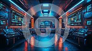 Future Technology Sense Control Room