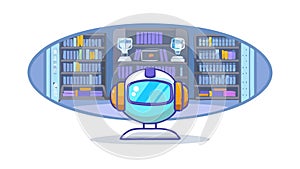 Futuristic Control Room Interface, vector design Generative AI