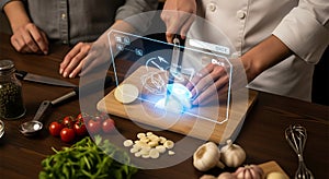 Futuristic Cooking: Chef Using Augmented Reality