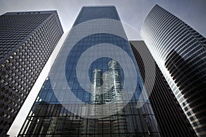 Futuristic Corporate Buildings in La Defense Paris