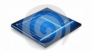 Futuristic CPU Processor with Glowing Circuits