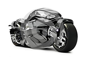 Futuristic custom motorcycle concept