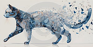 Futuristic Cyber Cat