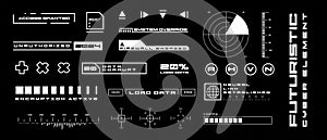 Futuristic Cyber Element HUD Interface