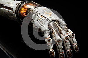 Futuristic Cybernetic Arm with Advanced Biomechanical Integration. AI generation