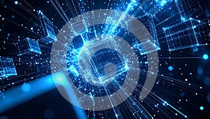 Futuristic Cyberspace Data Cubes