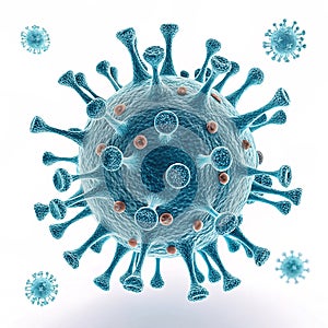 3D holographic projection of a virus