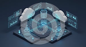 AI Cloud Computing Network with Data Analytics