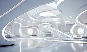 futuristic 3d renders design animations in space futurist interi photo