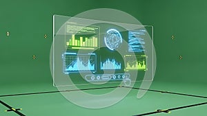 Futuristic Data Analysis Interface