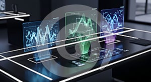 Futuristic Data Analysis Interface