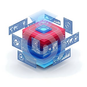 Futuristic Data Analysis: A Visualization of Layered Information and Global Connectivity