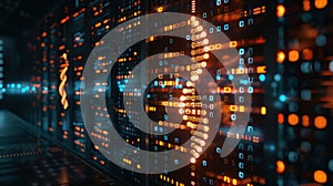 DNA Sequencing Visualization with Binary Code and Data Stream