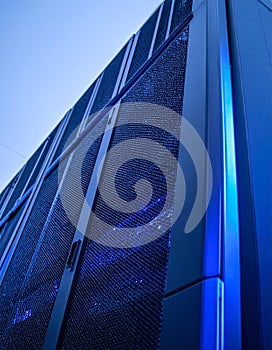 Futuristic Data Center Server Cabinet