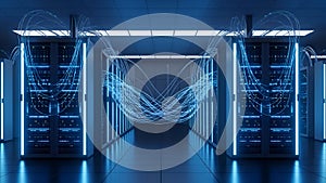 Data Center Servers Network, Cloud Computing, and Technology