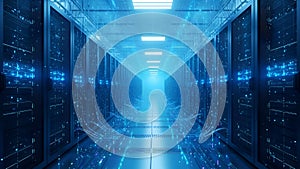 Data Center Server Room Network, Cloud Computing, Hosting