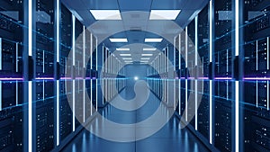 Data Center Server Room Modern Technology Infrastructure