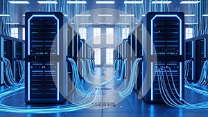 Data Center Servers Network Infrastructure, Cloud Computing Technology