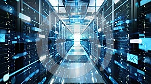 Futuristic Data Centers: Cloud Servers Powering the Realm of Digital Information