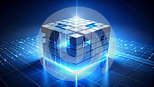 Futuristic Data Cube on a Digital Network