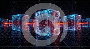 Futuristic data cubes transfer massive information