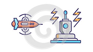 Futuristic Data Hub: Information Processing, vector design Generative AI