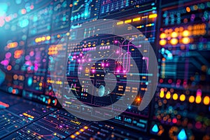 Advanced Futuristic Data Interface, generative ai