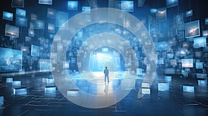 futuristic data magic