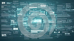 Futuristic data network with digital interfaces