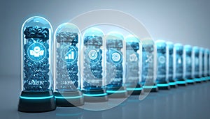 Futuristic Data Storage and Cloud Computing Servers