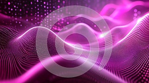 Futuristic data transmission dynamic digital lines in a vivid cyberspace environment