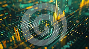 The Futuristic Data Visualization.AI generated image