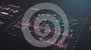 Futuristic Data Visualization and Analytics Dashboard