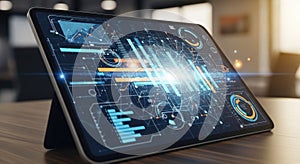 Futuristic Data Visualization and Business Analytics on Tablet