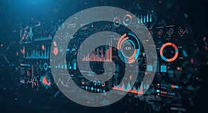 Futuristic Data Visualization Interface