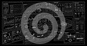 Futuristic Data Visualization Interface